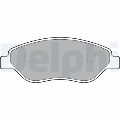 Imagem de DELPHI LP2010 Jogo de pastilhas para travão disco com avisador sonoro desgaste chapa anti ruído acessórios OPEL: Corsa D Hatchback