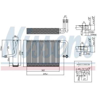 Imagem de NISSENS 92327 Evaporador