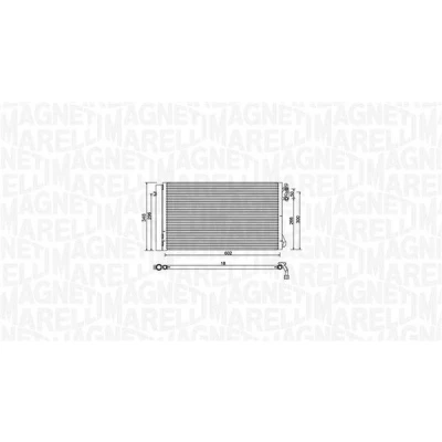 Imagem de MAGNETI MARELLI 350203752000 Condensador com secador 602x348x18 348 602 18 BMW: 1 Hatchback, 3 Coupe, Sedan
