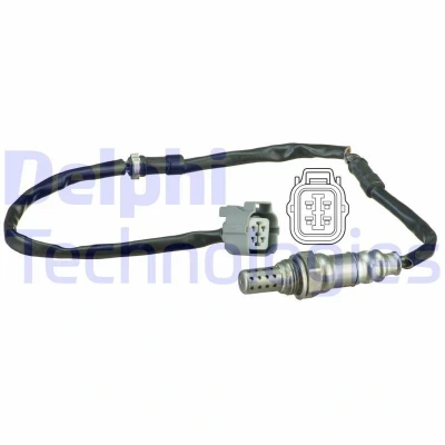 Imagem de DELPHI ES20518 12B1 Sonda lambda plana, com aquecimento HONDA: Civic 7 Hatchback, Limousine