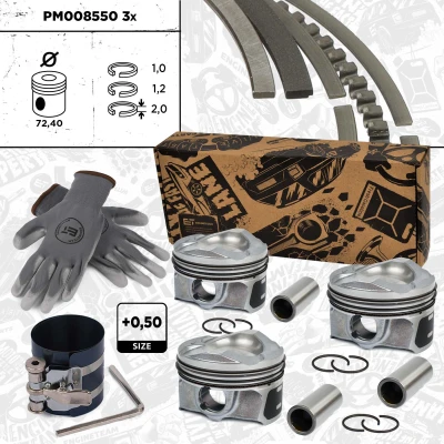 Imagem de ET ENGINETEAM PM008550VR2 Pistão 72,4mm com ferramenta de montagem