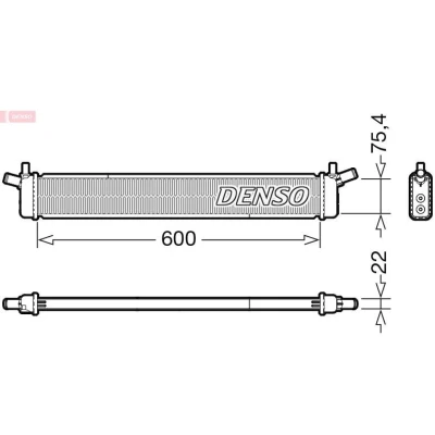 Imagem de DENSO DRM50136 Radiador, arrefecimento do motor 600 90 22 TOYOTA: Auris Carrinha