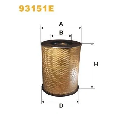Imagem de WIX FILTERS 93151E Filtro de ar 410 304 Cartucho filtrante