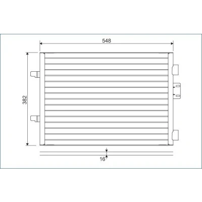 Imagem de VALEO 817602 Condensador sem secador Alumínio 382 R 134a RENAULT: CLIO 2, 2 Kasten