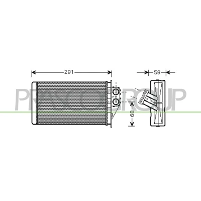Imagem de PRASCO PG420H003 Radiador Quente PEUGEOT: 307 Hatchback, SW, Carrinha