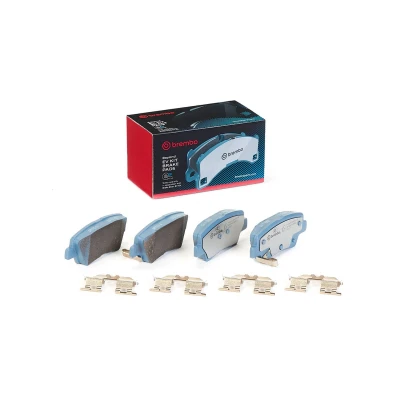 Imagem de BREMBO P 30 067E Jogo de pastilhas para travão disco com avisador sonoro desgaste chapa anti ruído acessórios