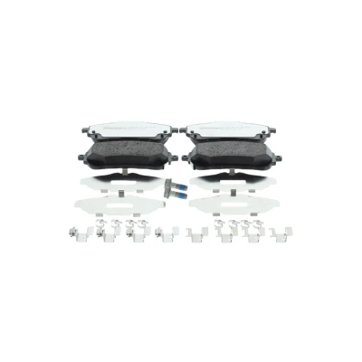 Imagem de BOSCH Jogo de pastilhas para travão disco Baixo teor metálico com contacto avisador desgaste integrado 0 986 460 149
