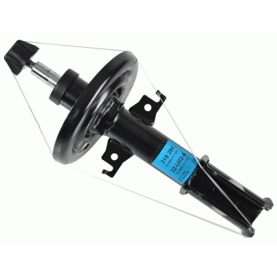 Imagem de SACHS 315 290 Amortecedor Pressão do gás Tubo duplo com assento de mola cavilha em cima RENAULT: Fluence