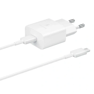 Imagem de Samsung EP T510 USB C Carregador Rápido 15W + Cabo 1 Metro Branco