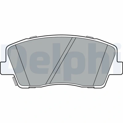 Imagem de DELPHI LP3376 Jogo de pastilhas para travão disco com avisador sonoro desgaste chapa anti ruído sem acessórios KIA: Stinger Hatchback