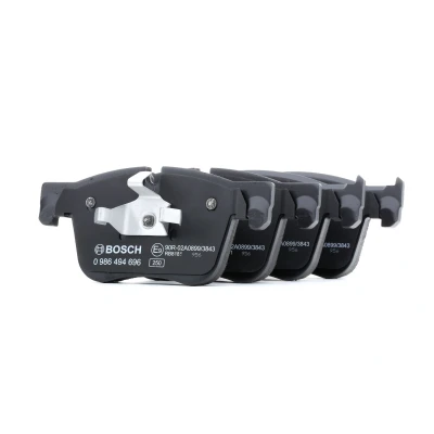 Imagem de BOSCH 0 986 494 696 Jogo de pastilhas para travão disco Baixo teor metálico com grampo do êmbolo, chapa anti ruído PEUGEOT: 308 SW 2