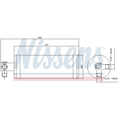 Imagem de NISSENS 95980 Filtro Secador R 134a Aço