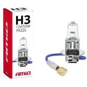 Imagem de AMiO 01478 Lâmpada, farol de longo alcance H3 55W PK22s Halogéneo BMW: 3 Touring, 1 Hatchback, Coupe, OPEL: Astra H GTC, Corsa B Hatchback
