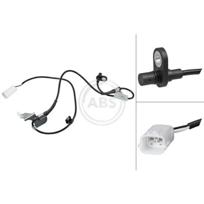 Imagem de A.B.S. 32205 Sensor de ABS activo 900mm branco MAZDA: MX 5 III (NC) 2.0, 1.8 2005 2014
