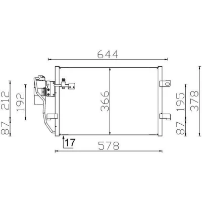 Imagem de MAHLE ORIGINAL AC 351 000S Condensador com secador, retentor 10, 15 10,1, 7,65 535 MERCEDES BENZ: Classe A