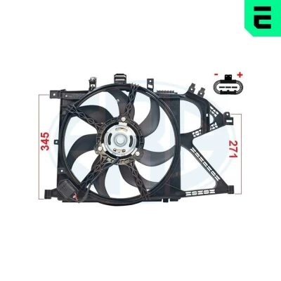 Imagem de ERA 352127 Ventilador de Radiador 386 12 OPEL: Corsa C Hatchback, С Van