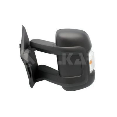 Imagem de espelho retrovisor Alkar 9223922 esquerda manual com grande angular, braço do comprido, convexo para veículo volante à