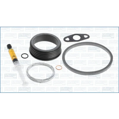 Imagem de AJUSA JTC11839 Kit de montagem, turbocompressor with studs, syringe oil com juntas instruções montagem BMW: 5 Sedan, Touring