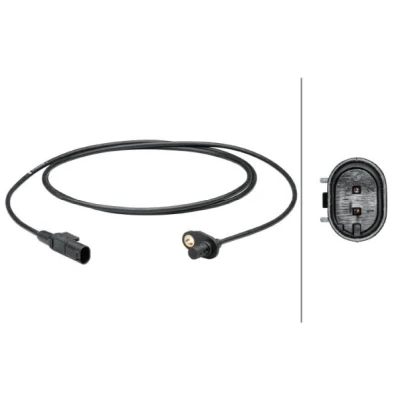Imagem de HELLA 6PU 012 679 581 Sensor de ABS Eixo traseiro activo 2 MERCEDES BENZ: Sprinter 3.5 T Camião plataforma/Chassis