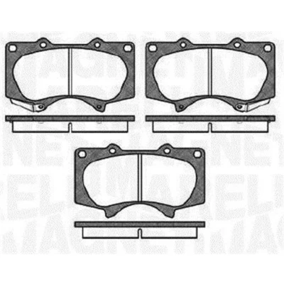 Imagem de MAGNETI MARELLI 363916060409 Jogo de pastilhas para travão disco com avisador sonoro desgaste TOYOTA: HILUX VIII Pick up, 3 up