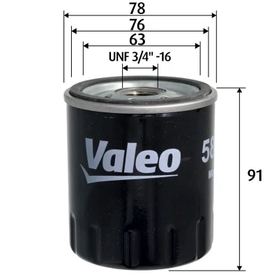 Imagem de VALEO 586157 Filtro de óleo UNF 3/4&quot; 16 aparafusado BMW: 3 Sedan, Cabrio, 5 Sedan