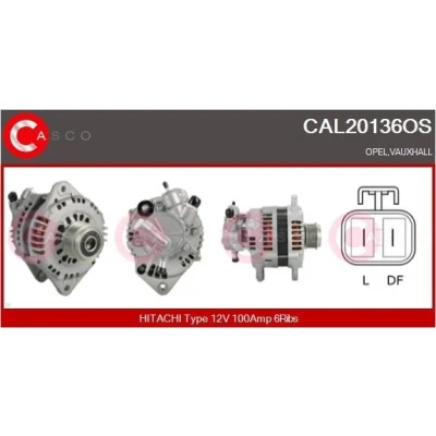 Imagem de CASCO CAL10501AS Alternador 12V 120A VOLKSWAGEN: Transporter 4 Bus,