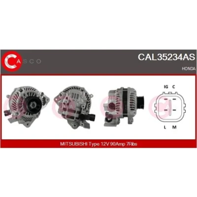 Imagem de CASCO CAL15381AS Alternador 12V 160A RENAULT: MEGANE 3 Grandtour, 2 Kombi,