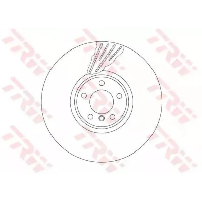 Imagem de TRW DF6618S disco de travão 385 36 5 120 ventilado, duas peças alto carbono BMW: X5, X6