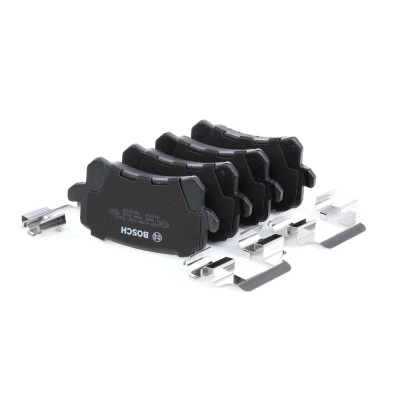 Imagem de BOSCH 0 986 494 626 Jogo de pastilhas para travão disco Baixo teor metálico com chapa anti ruído, instruções montagem