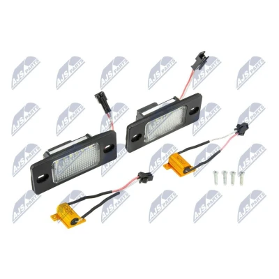 Imagem de NTY ELP VW 004 Luz de Placa ambos os lados com LED, lâmpada incandescência VOLKSWAGEN: Bora Sedan, Passat B5 GP Variant, Golf 4 Variant