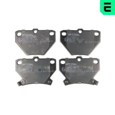 Imagem de OPTIMAL BP 10415 Jogo de pastilhas para travão disco Eixo traseiro com avisador sonoro desgaste TOYOTA: Corolla IX Hatchback, Yaris I Hatchback