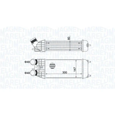 Imagem de MAGNETI MARELLI 351319204470 Intercooler PEUGEOT: 208 I Hatchback, 207 308 SW