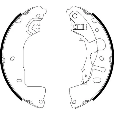 Imagem de TEXTAR 91088600 Maxilas de travão 280mm 52mm com alavanca do mão sem acessórios afinação automática