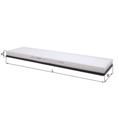 Imagem de MAHLE ORIGINAL LA 85 Filtro, ar do habitáculo Filtro de partículas 575,0 161 32,0