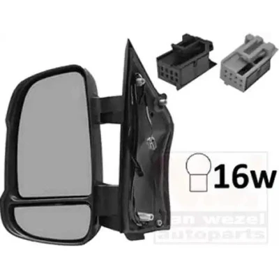 Imagem de Espelho retrovisor Van Wezel 0983805 esquerda completo, convexo, para regulação eléctrica dos espelhos, aquecível, com sensor de temeperatura,