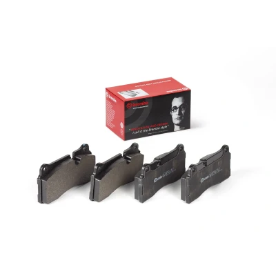 Imagem de BREMBO P 06 111 Jogo de pastilhas para travão disco preparado indicador aviso desgaste sem acessórios BMW: 2 Coupe