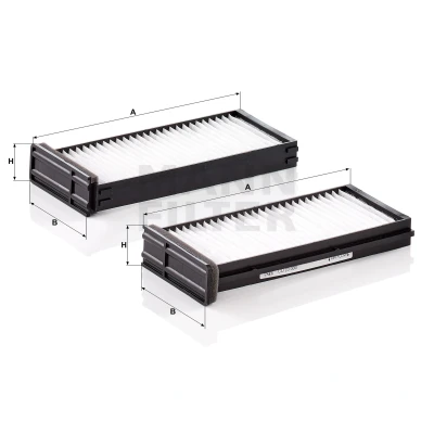 Imagem de MANN FILTER CU 23 000 2 Filtro, ar do habitáculo Filtro de partículas 227 100 37 MITSUBISHI: Space Star, L200 III Pick up, Pajero Sport 1 SUV