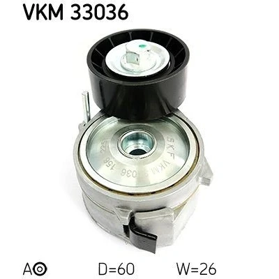 Imagem de SKF VKM 33036 Polia Tensora PEUGEOT: 206 Hatchback, 307 Carrinha, SW, CITROËN: Berlingo / First I Van,