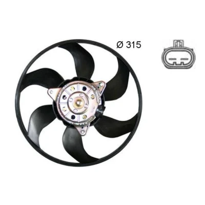 Imagem de MAHLE ORIGINAL CFF 382 000S ventilador de radiador 300 12 85 elétrico sem estrutura do (caixilho)