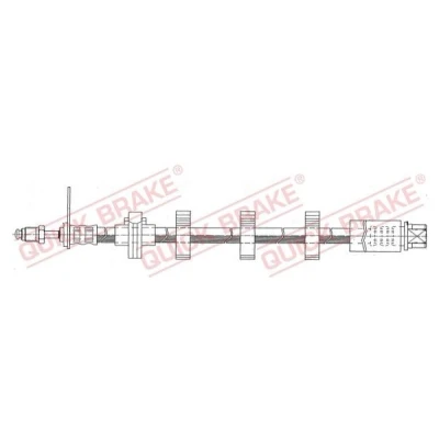 Imagem de QUICK BRAKE 32.984 Mangueira de Travão 540mm M10x1 com rosca interior, exterior PEUGEOT: 406 Sedan