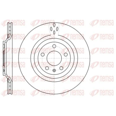 Imagem de REMSA 61309.10 Disco de travão Eixo traseiro 330, 330 22 5 ventilado AUDI: A6 C6 Avant, Sedan, Allroad C5