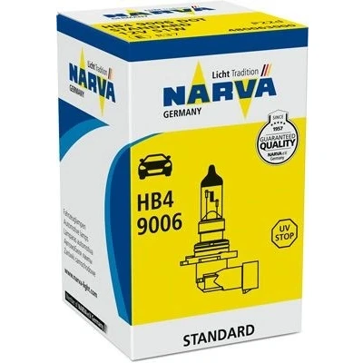 Imagem de NARVA 480063000 Lâmpada, farol de longo alcance HB4 12V 51W Halogéneo BMW: 3 Touring, 5 Sedan, VOLKSWAGEN: Passat B6 Variant, Scirocco III