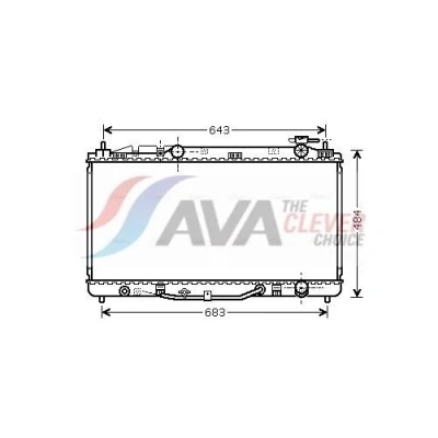 Imagem de Radiador, arrefecimento do motor AVA QUALITY COOLING TO2464