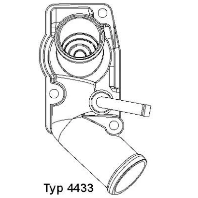 Imagem de WAHLER 4433.92D Termóstato, líquido de refrigeração 92 com junta OPEL: Astra G CC, Caravan, Zafira A