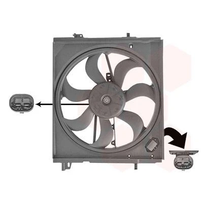 Imagem de VAN WEZEL 3372747 Ventilador de Radiador NISSAN: Qashqai 2, X Trail