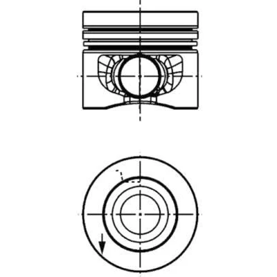 Imagem de KOLBENSCHMIDT 40353620 Pistão 81,51 VOLKSWAGEN: Scirocco III, Caddy 3, GOLF 6, AUDI: TT Coupe, A3 Sportback, Hatchback