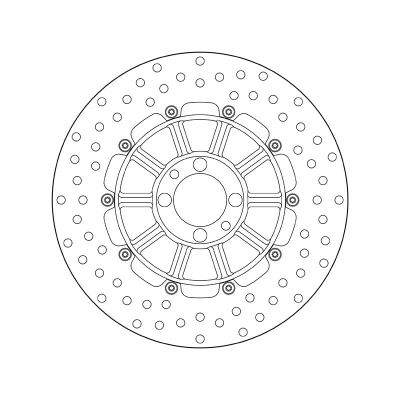 Imagem de BREMBO Disco de travão 285mm 5mm 4 perfurado 68B407D3 Discos