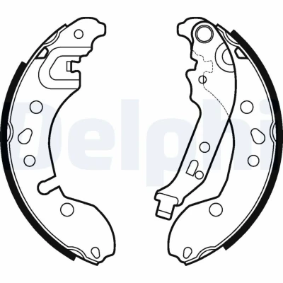 Imagem de DELPHI LS2124 Maxilas de Travão 203 38 RENAULT: CLIO 2, SMART: Fortwo III Coupe
