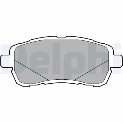 Imagem de DELPHI LP3279 Jogo de pastilhas para travão disco não preparado indicador aviso desgaste com chapa anti ruído sem acessórios