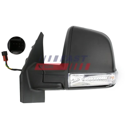 Imagem de Espelho retrovisor Fast FT88348 esquerda preto elétrico ajustável pelo interior, aquecível FIAT: Doblo II Carrinha